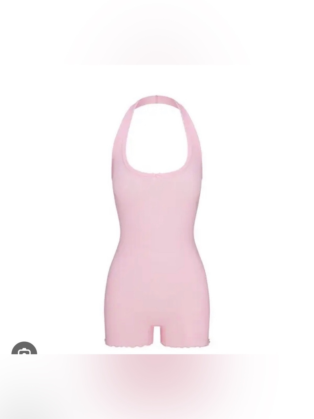 SKIMS POINTELLE HALTER ROMPER STYLE: OS-ONS-8020W COLOR: CHERRY BLOSSOM SIZE: 4X